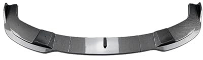 FZCSIMR Frontspoilerlippe Unterer Splitter Karosserieschutz Für 5er E60 E61 MS&Port 2004-2010 Auto Frontspoiler(Kohlefaser-Look)