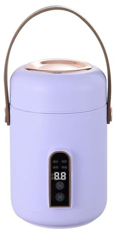 KhUkhu Mini Olla Arrocera, Olla Eléctrica Segura, Aislada, Portátil, para El Hogar Y La Oficina
