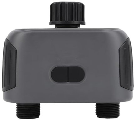 Blue Zahnbewässerungs -Timer, 2 Steckdosen Smart Water Ventil Controller Sprinkler Timer mit 49,2ft Steuerergebniswetterverzögerung für Tropfen- und Sprinklerbewässerung