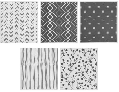 PATNFR Absorbent Swedish Dishcloth for Kitchen Reusable Paper Towel Biodegradable Non Scratch Swedish Dish Towel for Dishes Cleaning(5)