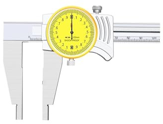 Calibro a corsoio a griffe lunghe con comparatore 0-300/500/600 mm a lancetta in acciaio inox a doppia griffa da 0,02 mm(0-500 mm claw length 85 mm)