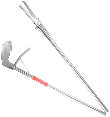 JOINPAYA Pinza Atrapa Serpientes De Acero Inoxidable Plegable, Clip Antideslizante Resistente, Tamaño Medio, Herramienta para Captura Jardinería y Campo, Uso Profesional para Cazadores y Agricultores