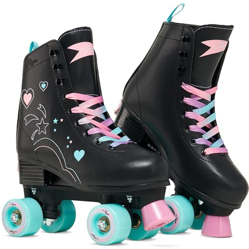 RAVEN Rollschuhe Roller Skates für Kinder Erwachsene Mädchen Damen verstellbar