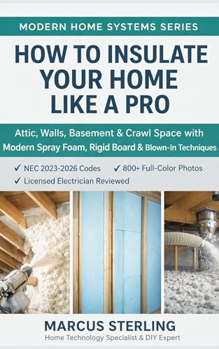 How to Insulate Your Home Like a Pro : Attic, Walls, Basement & Crawl Space with Modern Spray Foam, Rigid Board & Blown-In Techniques (Modern Home Systems Series)