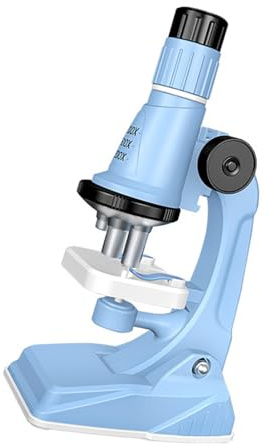 Microscopio ottico da 200x a 1200x, con luce LED integrata, batteria non inclusa, microscopio ottico per bambini