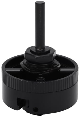 Sorandy Mandrino per Tornio Autocentrante a 3 Griffe, Mini Mandrino per Tornio per Legno da 50 Mm con Bielle da 6 Mm Acciaio Ad Alto Tenore di Carbonio (BLACK)