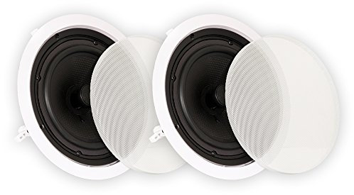 Theater Solutions TS80C Paire d'enceintes de cinéma Maison avec Son Surround Blanc 20,3 cm