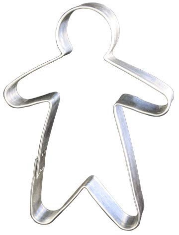 LARES - 1117 - Découpoir, emporte-pièces pour pain d'épices, forme Bonhomme 14 cm