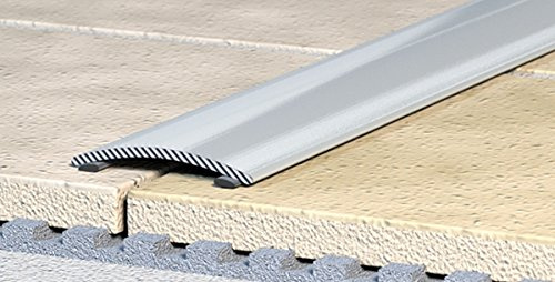 2 Stück: Übergangsprofil, Anpassungsprofil, Ausgleichsprofil 60 mm - Alu eloxiert: natur-silber - selbstklebend (C02) (2)