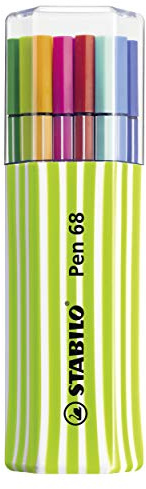 STABILO - Premium-Filzstift - Pen 68-15er Single-Pack - grün