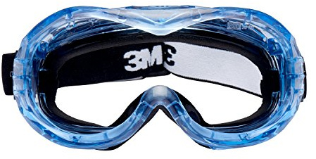 3M FheitF Fahrenheit Vollsichtbrille, AS, AF, PC, Schaumstoff, Indirekte Belüftung, Nylon Kopfband, Inklusive Mikrofaserbeutel, Klar