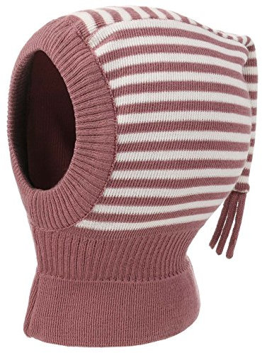 maximo Twotone Stripes Schlupfmütze Mütze Kindermütze Strickmütze Wintermütze Streifenmütze Wintermütze Kindermütze (51 cm - rosa)