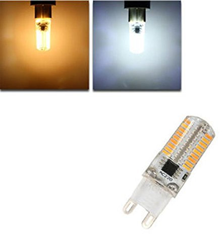 MASUNN Regulable E17 E11 E12 Ba15D G4 G8 G9 3W 72 SMD 4014 Led Blanco Cálido Maíz Blanco Luz Bombilla Ac220V - G8 - Blanco