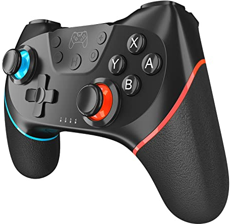 Primajor Mando Inalámbrico para Nintendo Switch/Lite, Mando Switch pro apoya dualshock, Turbo y Giroscopio con Cable de Carga