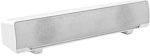 Altavoces de Computadora, Altavoz de Escritorio USB con Cable, Monitor/altavoces de PC Mini Altavoz de Barra de Sonido Alimentado por USB Estéreo para PC, Tabletas, Escritorio, Teléfono(blanco)