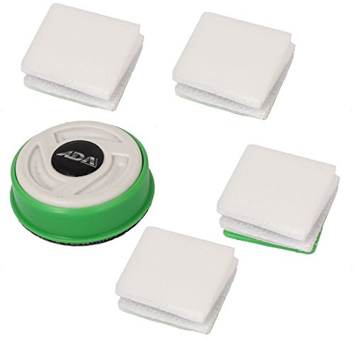 Ruilogod Schwamm Aquarium Magnetische Bürste Reinigungsreiniger Wäscher 9 in 1 Grün
