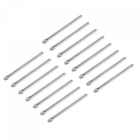 sourcing map Splinte für Uhrenarmbänder, Edelstahl, silberton, 1mmx20mm
