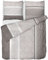LINKHOFF Ropa de cama de franela de 135 x 200 cm, 2 piezas, Cubre Edredon, fabricado en Alemania, ropa de cama en beige crema, de 100 % algodón, funda nórdica y funda de almohada de 80 x 80 cm