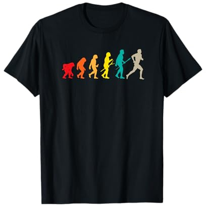 Marathon Evolution Cadeau Course Jogging Coureur Humour T-Shirt