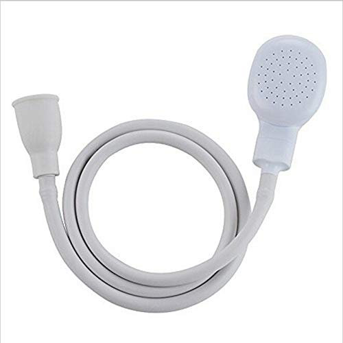PEEHOO Faucet Shower Sprinkler Drain Filter Hose Sink Wash Head Shower Extender Bathroom Accessories Shower Head Basin Faucet Extender,White