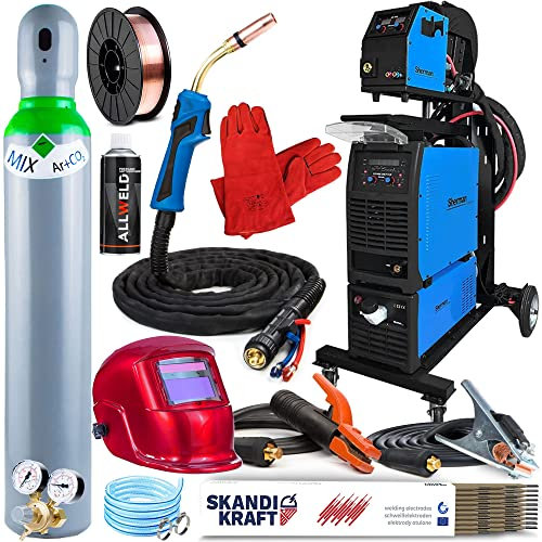 DIGIMIG 500 PULSE - 500 A Schutzgasschweißgerät 400V - MIG/MAG, MMA, WIG Lift - Puls/Dual Puls, Synergie - Punktschweißen, Lötschweißen - Job-Speicher - 4-Rollen Drahtvorschub, Set: ProfessionalPlus