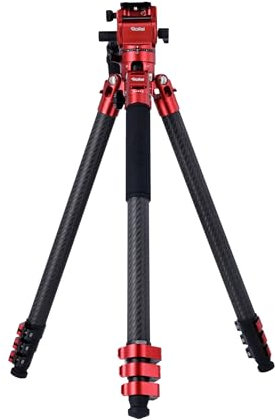 Rollei Easy Traveler Video XL Carbonstativ - 6 kg Tragkraft, Stabile Bauweise, Ultraleicht, Kompakt, Mühelose Feststellfunktion