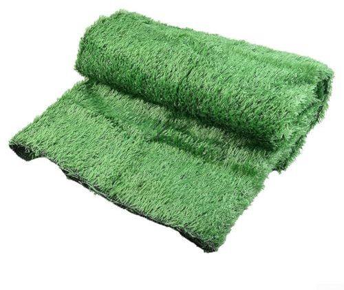 Kunstrasenmatte, grüner Kunstrasen-Teppich, 2 cm dick, für Kindergarten, Schule, Spielplatz, Balkon, Treppe, Büro, Dekoration, 200 x 200 cm
