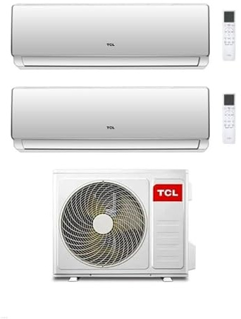 TCL Climatizzatore Condizionatore Inverter Dual Split Elite F2 serie SN F2S0 MT2730 Wi-Fi R-32 Classe A++ (MT2730 18+18)