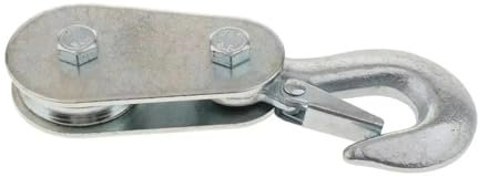 Ring Shackle Tow truck Hook Rope/Cable Lifting Pulley Winch Block W/Safety Clip 4 X 4000 Lb 2T Lifting Hook Clip