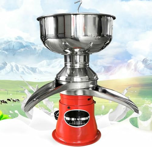 YGHBFRSZ Separatore Elettrico per Burro/Latte per Panna, Latte di Mucca, Latte di Pecora, Latte di Capra e Latte di Cammello, Macchina centrifuga Professionale per Panna con Ciotola per Il Latte