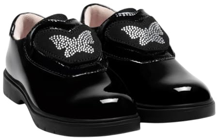 Lelli Kelly Girls Black Patent Evelyn School Shoes LK8942 (NE03) (Black, UK Footwear Size System, Little Kid, Women, Numeric, Medium, 11.5)
