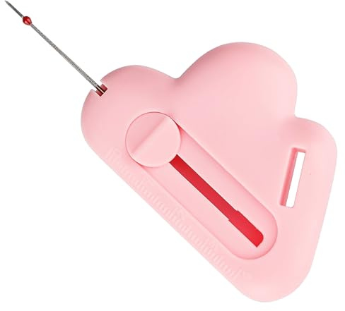 Galenecx Magnetische Nahtführung, 2 in 1Nähmaschinen-Beratungstools mit Nahttrenner, Abnehmbares Nähen Hemmer Guide, Nähführer Zubehör Für Das Haus, Stichführer Tools Für Anfänger, Profis(Rosa)