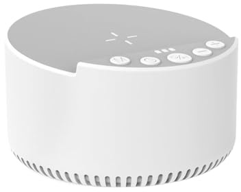 Wireless Charger Speaker, 15w Fast Charging Station with Sleep Noise Sound Machine, Audio Dock for Mobile Devices, for Business Trips, Study Room, Travel, Beach, Party