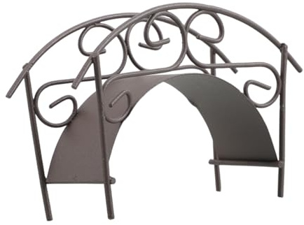 BESPORTBLE Miniature Arc Pont Décoratif pour Jardin Modèle De Pont Métal Accessoire pour Micro Aménagement Paysager