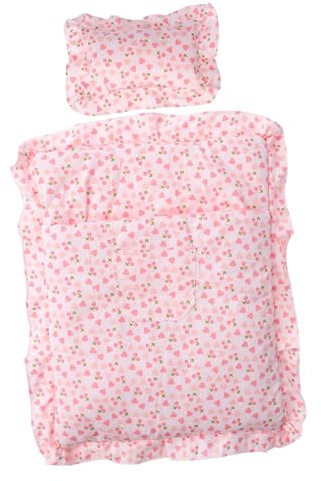 Toddmomy Saco de Dormir para Muñecas Diseño de Fresa, Tela y Cómoda, Accesorio para Dormitorio en Escenas Miniatura de Casas de Muñecas