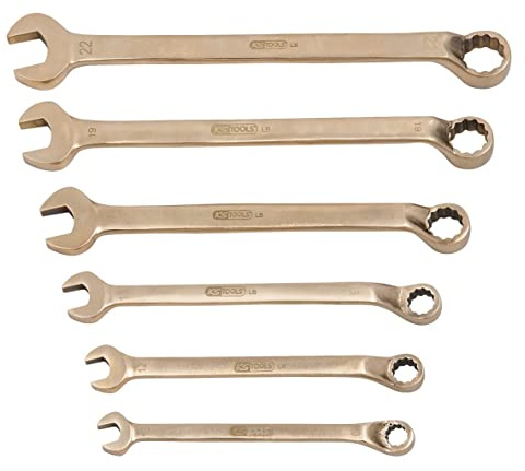 KS Tools 963.7369 BRONZEplus Ringmaulschlüssel-Satz gekröpft 6-tlg. 10-22mm
