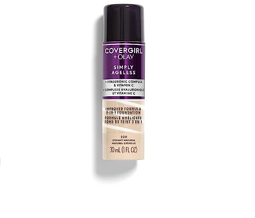 COVERGIRL Simply Ageless 3-in-1 Liquid Foundation - Creamy Natural 220