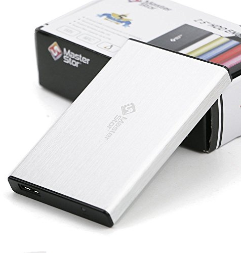 MasterStor 250 Go Externe Disque Dur USB 3.0 Disque Dur ultrarapide 2,5 Pouces pour SATA Portable Disque Dur Portable 1 an Garantie Argent (250GB)