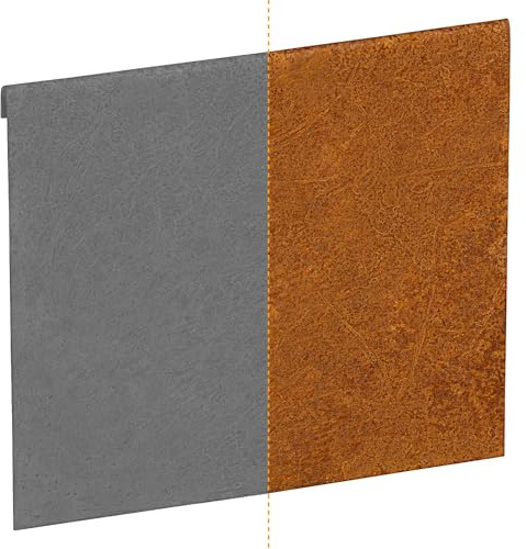 IRKA Verbinder für Rasenkantenband Cortenstahl H25 cm | 1 mm stark, lückenlose Beeteinfassung