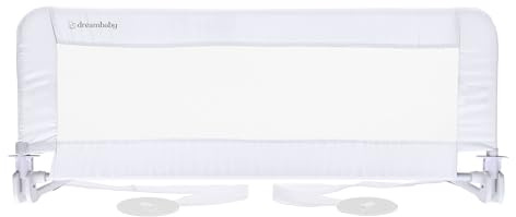 Dreambaby Phoenix F719 - Barrera de Seguridad Plegable y portátil para Cama Infantil, Adecuada para Bases de Cama Planas de hasta colchones de tamaño King, Mide 110 cm de Ancho x 45,5 cm de Alto,