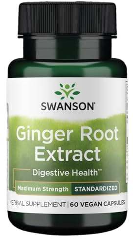 Swanson Maximum Strength Ginger Root Extract 200 Milligrams 60 Veg Capsules