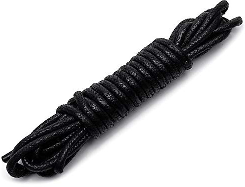 rismart Starka kängor snören – 3 mm runda – idealiska för klänningar, promenad- och vandringsskor – längder från 70 till 280 cm, 14 färger, - Svart - 180 cm(3 Pairs)