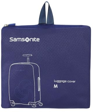 Samsonite Global Travel Accessoires Poldable Suitcase, M, Bleu (Midnight Blue)