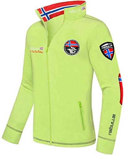 Nebulus Herren Fleecejacke EXPLORE, warme Fleece Jacke, mit langem Full-Zip Reißverschluss