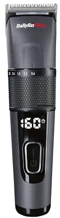 BaByliss PRO FX872E - Tondeuse Professionnelle Digitale sans Fil - Coffret Cut Definer+ Socle de Charge - Malette de Transport - Performance de Coupe Cheveux