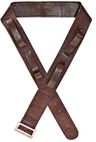 W WIDMANN MILANO Party Fashion - Gürtel mit 4 Holstern | Für Schwerter und Waffen, Accessoire, Kostümzubehör für Ritter, Cowboy, Karneval und Mottoparty