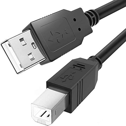 Ancable 7,5M USB B MIDI-Kabel: 25 ft, Schwarz, Kompatibel mit Laptop, PC, Elektronische Orgel, Trommeln, USB-Instrumente, DJ-Controller, Tastaturen, Sampler, Effekt-Pads, Pioneer, Native Instruments