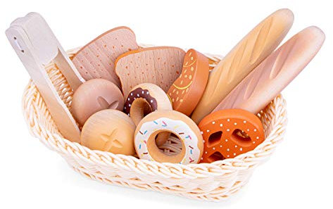 New Classic Toys 10605 Kinderrollenspiele Brotkorb, Leer