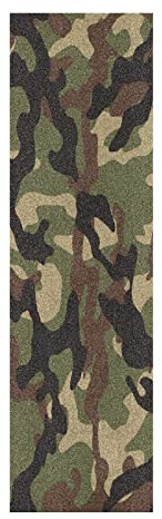 Vnurnrn Verde Militare Mimetico Nero Adesivo Grip Tape per Skateboard Nastro Griptape Adesivi Autoadesivi Carta Vetrata Antiscivolo No Bolle per Longboard Scooter