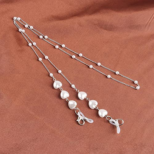 Brillenkette Herz-Perlen-Brillen-Sonnenbrillen-Brillen-Kettenhalter-Schnur-Lanyard-Halsketten-Brillen-Ketten-Umhängeband-Seil